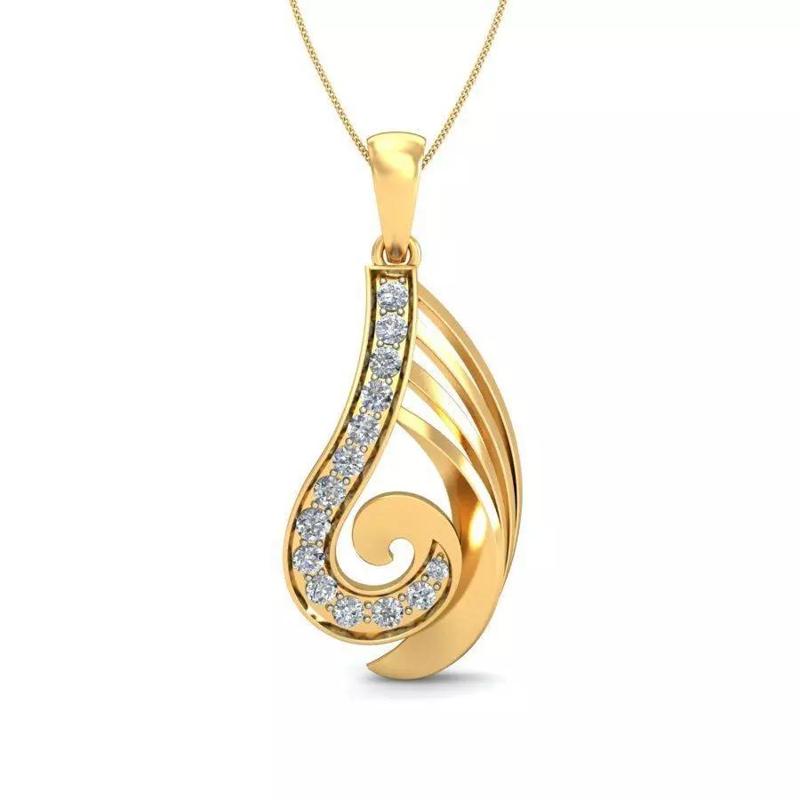 Solitaire Pendant 3dm stl FBX OBJ Render Detail