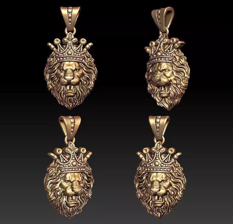 Lion pendant crown