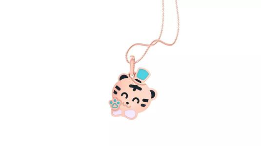 Panda Light Weight Kids Pendant Necklace Charms 3dm stl obj