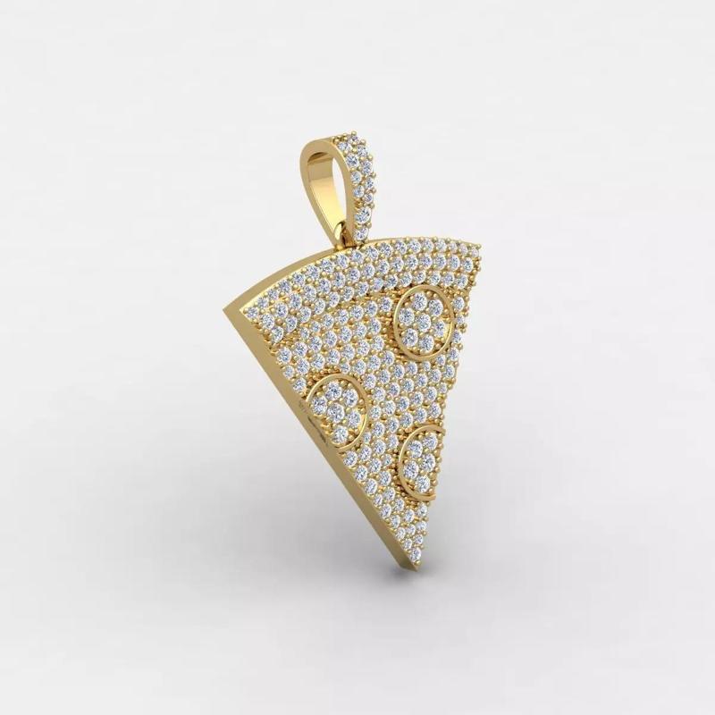 Pizza Pendent 3dm and Render Detail