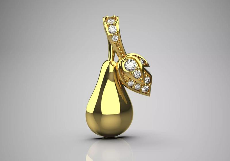 pear jewellery pendant jp0166