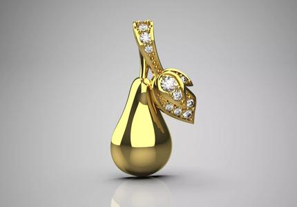 pear jewellery pendant jp0166