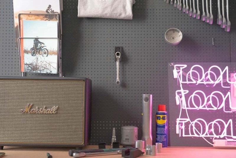 Small 4-in-1 Ratchet Key Holder (8-13mm) 057 I for screws or peg board