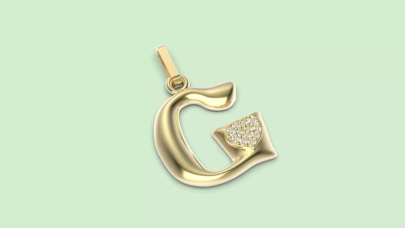 Letter G 3d print Stereolithography