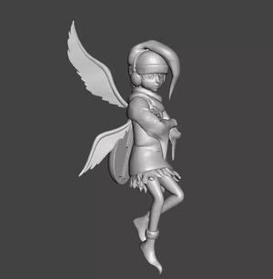 Four Archangels Sariel 3D Model