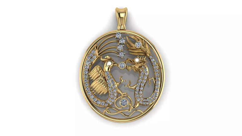 Hong Neak Dragon Bird Pendant