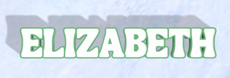 LED Sign "Elizabeth" / LED Sign "Elizabeth" LED Sign "Elizabeth