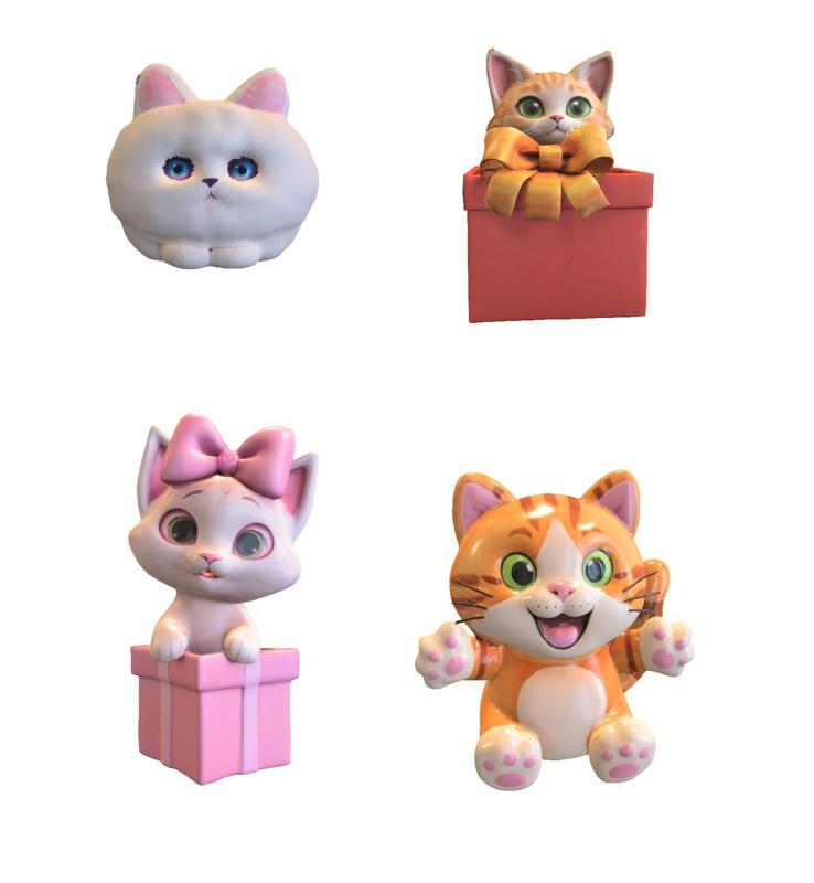 Fluffy Whiskers Cats Pack