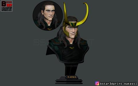 LOKI Bust 2 Heads - Marvel - Avenger - Infinity war 3D print model