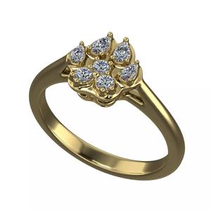 Dog paw ring