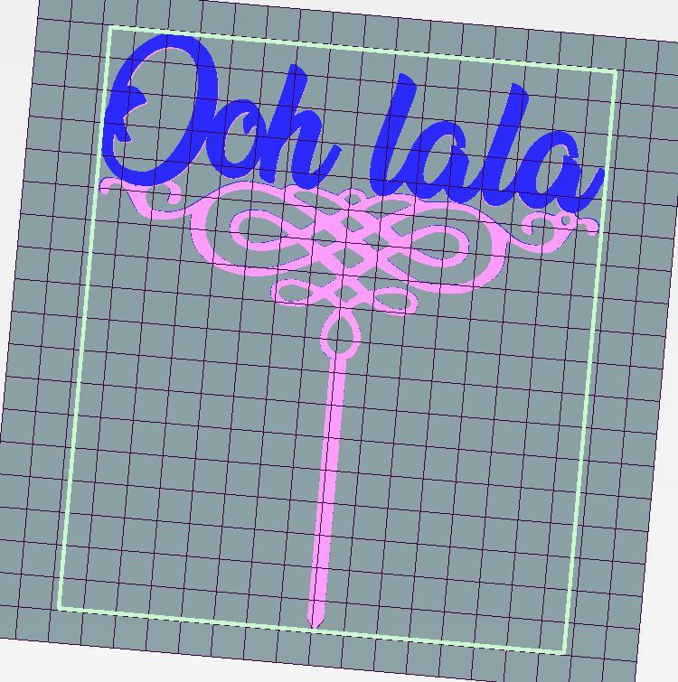 Ooh lala topper cake