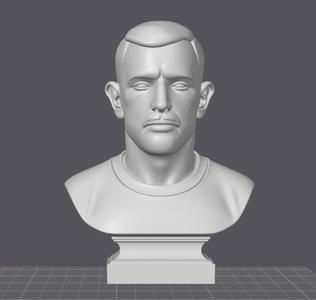 Bust of Bruno Fernandes - Captain of Manchester United and star of Portugal