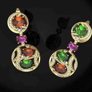 Colorful brand earrings   - replica