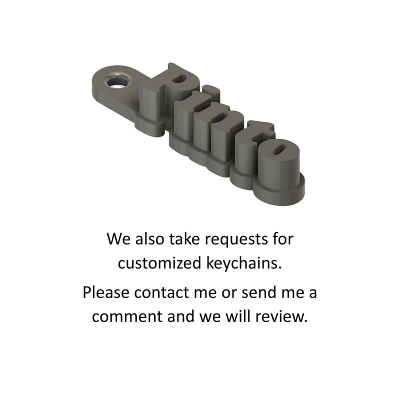 Pinto Keychain / Keyring