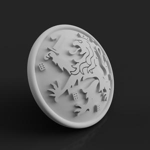 Dutch Army Soldiers Button WWII - 1:1