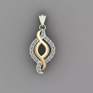 Diamond Women pendant 3D print Model