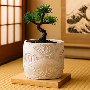 Japanese Wave Planter No Supports – Zen Pot STL File