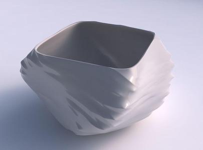 Bowl helix with fibers smooth inside