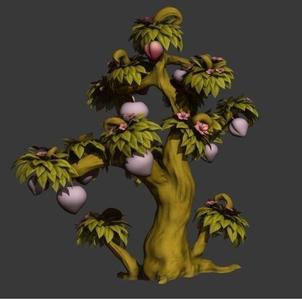 TreeCartoon tree with fruit
