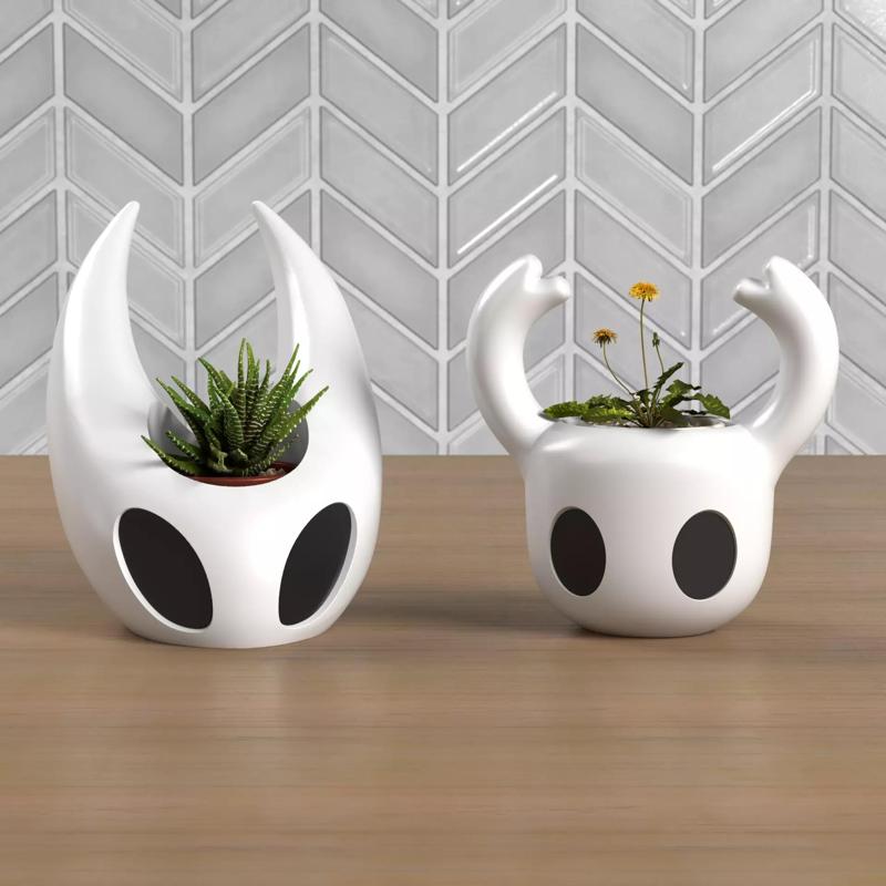 Fan Art Hornet and Hollow Knight Silksong Planter and Coverpot