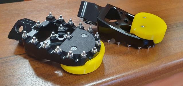 Supermoto sliders for CNC footpegs - Husqvarna 701/KTM 690/GASGAS 700