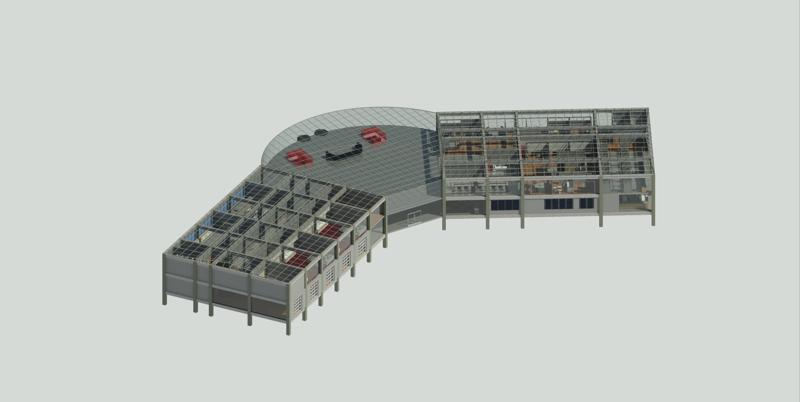 Office Shop School Modern Building Revit