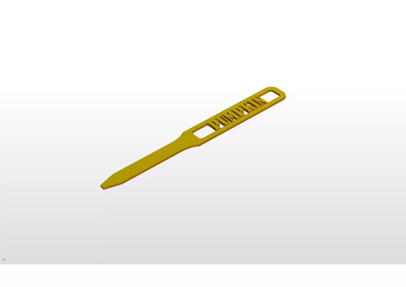 3D Garden Marker for Pumpkin Beds