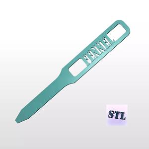 3D Printed Garden Markers for Fennel