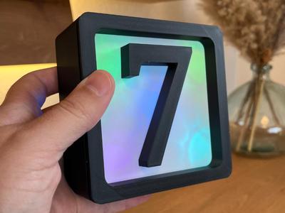 Lightbox 7 // Build lettering yourself, LED modular