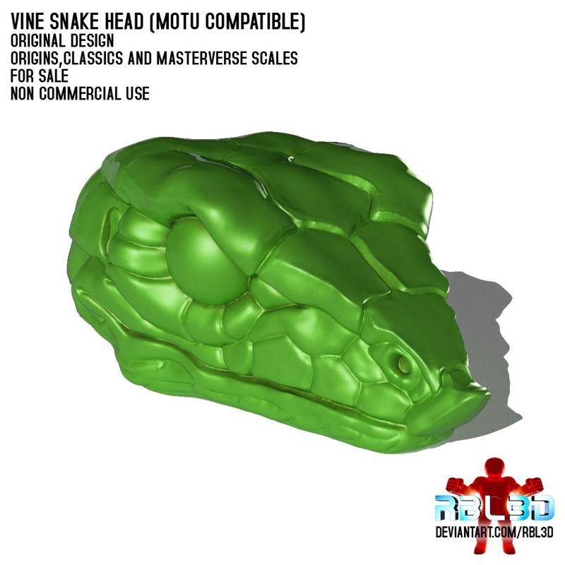Vine Snake Head (Motu compatible)