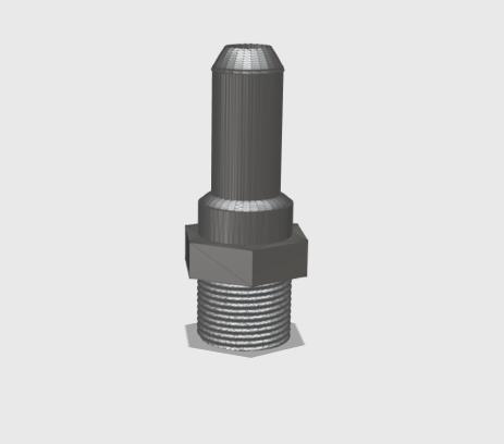 SMOOTH CONNECTOR FOR TANK 1000L DIAM24MM PASSAGE12MM 3-4 INCHES
