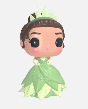 Tiana 3D Funko Pop Pop Style - The Princess and the Frog Figure