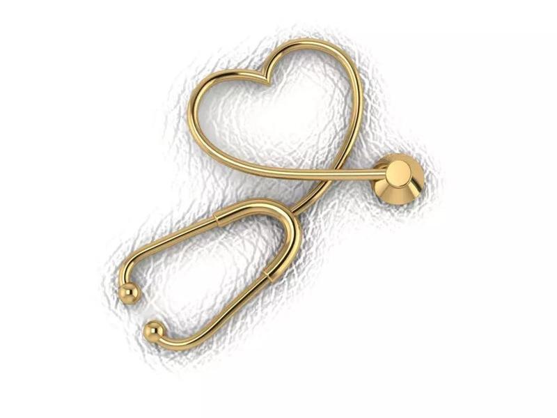 Stethoscope Heart Medal