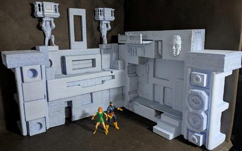 Blue Moon diorama