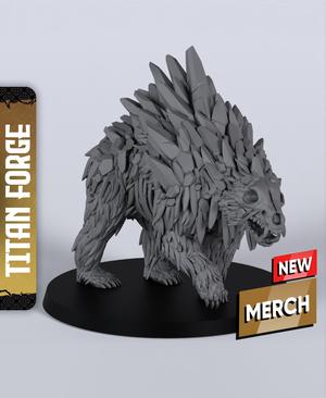 Crystalline Ursa - With Free Dragon Warhammer - 5e DnD Inspired for RPG and Wargamers