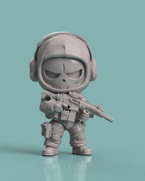Chibi Soldier Figurine