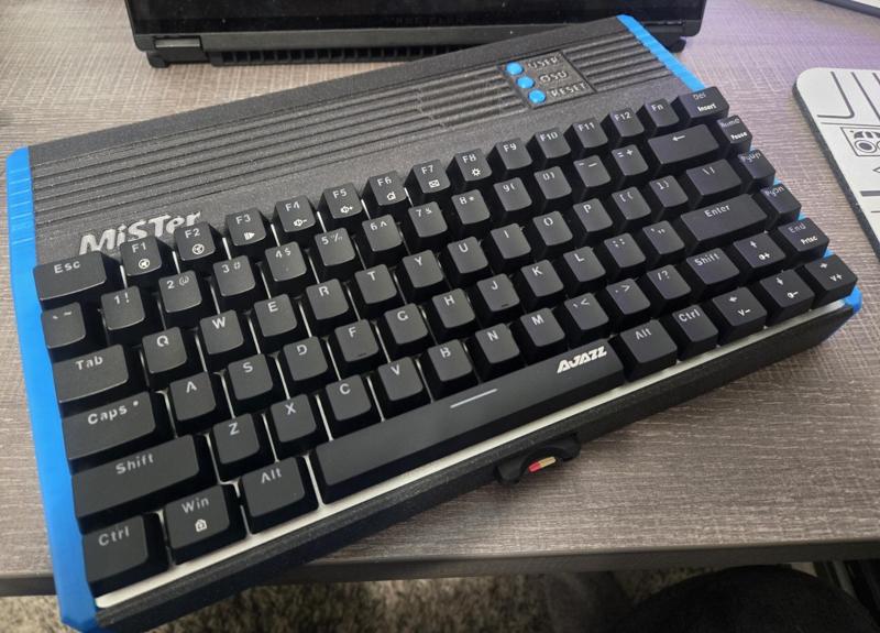 MiSTer FPGA Keyboard Computer Case - With extra ports and split for smaller print beds