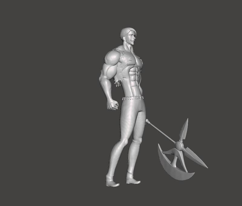 Escanor and Rhitta 3D Model