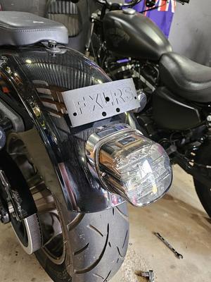 2020 FXLRS laydown licence plate holder.