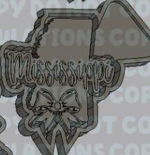 States with Bow Silicone Mold Housing - Mississippi