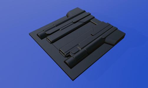 Glock G17 + Streamlight TLR1 HL Split Mold vacuum.