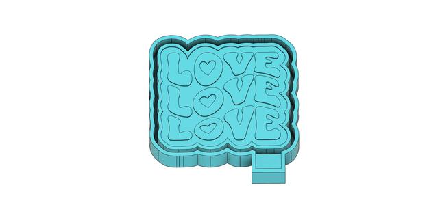 Retro Love Freshie Mold