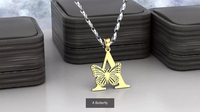 A Alphabet with butterfly