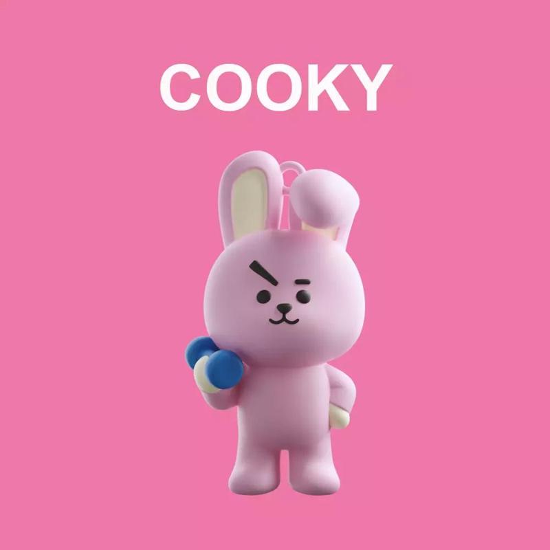 COOKY BT21 BTS Jungkook 3D Printable Keychain