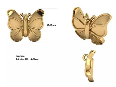 butterfly apple watch charm