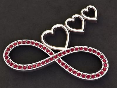 1 nfiniti jewelery pendant