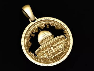 Al-Aqsa Mosque Pendant 3d Printable Model