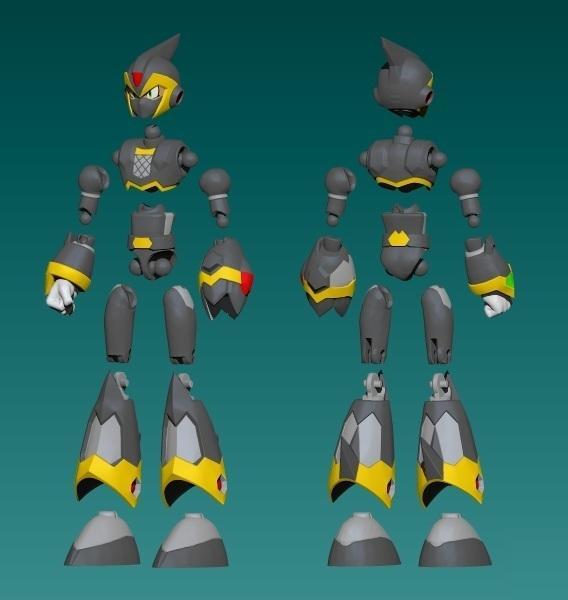 Megaman Shadow Armor - Articulated