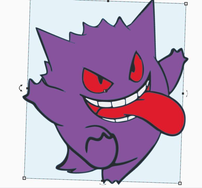 Gengar with Keyhole for Wall Art - Pokemon