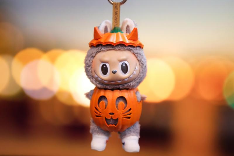 Pumpkin Cat (Body and Cat) for Halloween - Labubu Toy Accessories